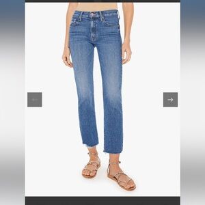 NWT Mother Mid Rise Rider Ankle Jeans